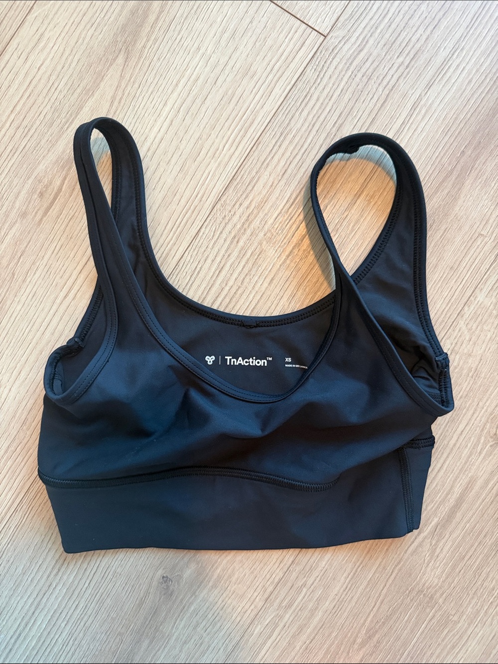 Aritzia TnAction Black Sports Bra